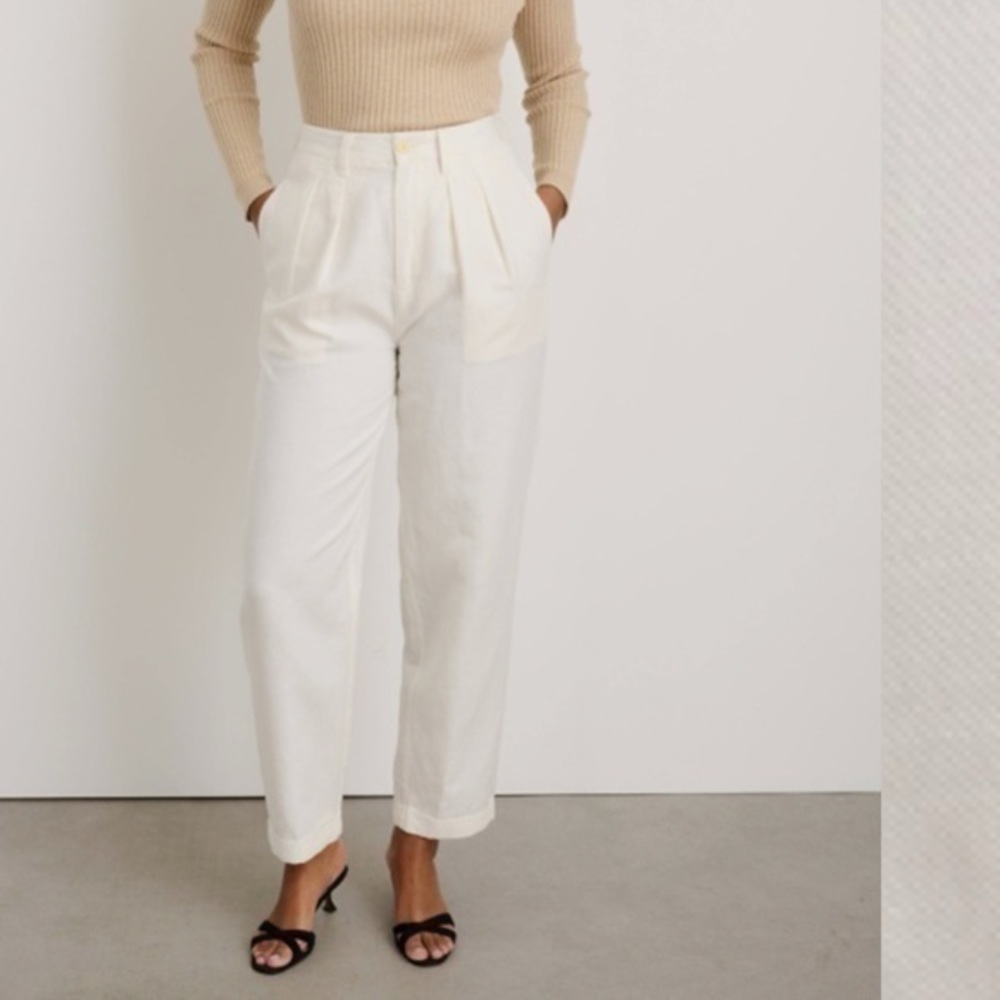 Elegant Cream Women's Pants